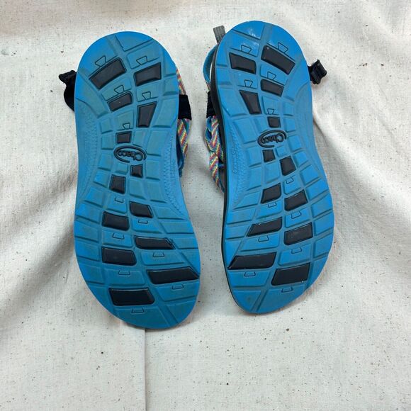 Chaco ZX/2 Classic Sport Rainbow Striped Two Strap Outdoor Hike Sandals Womens 6 - Picture 7 of 8